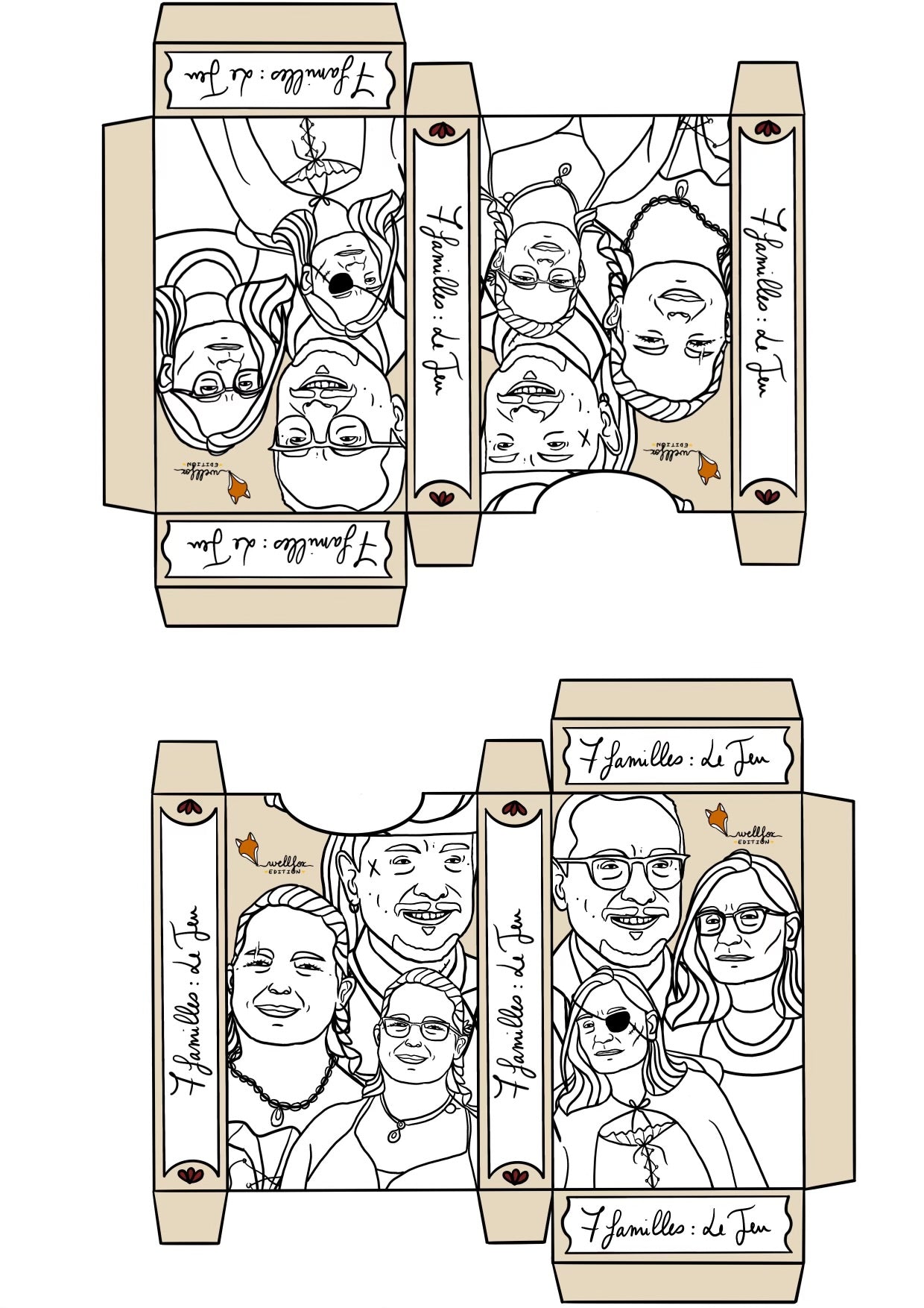Jeu de 7 familles personnalisé (Jeux de société)