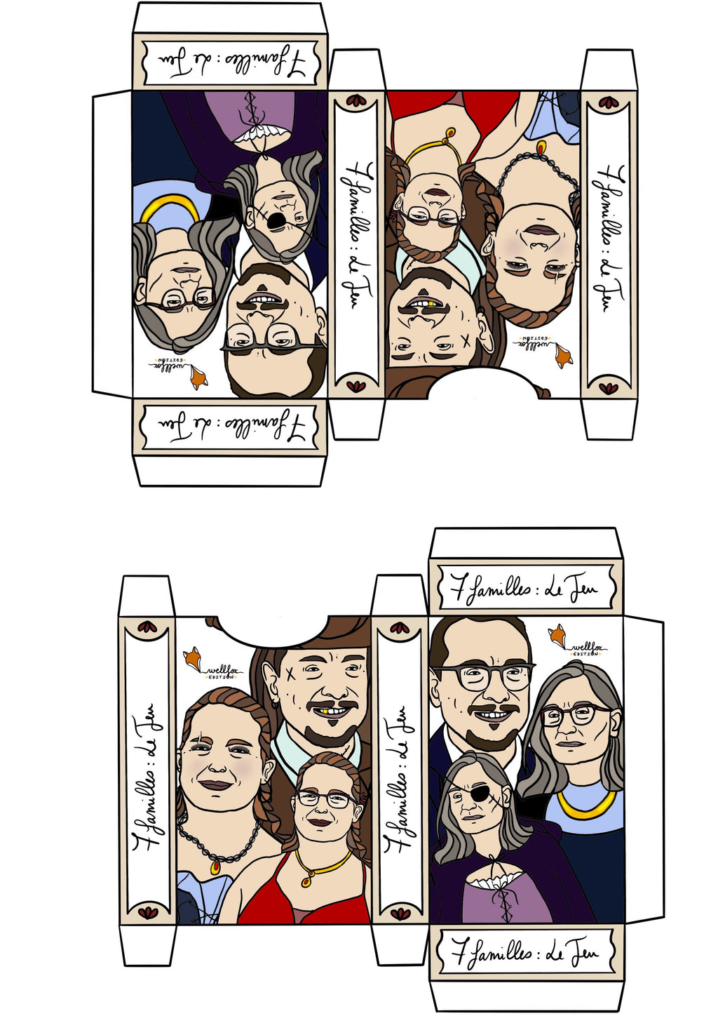 Jeu de 7 familles personnalisé (Jeux de société)