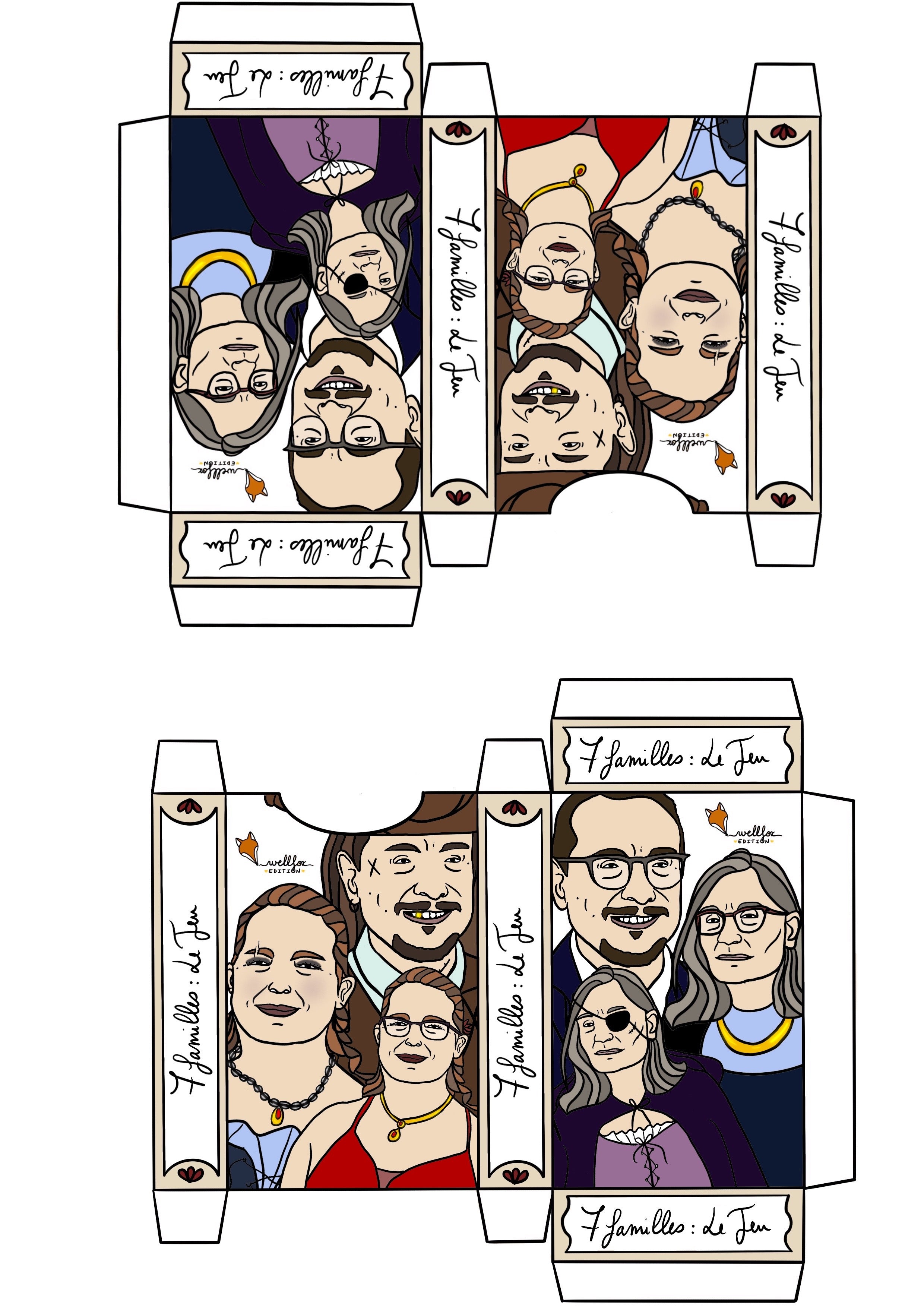 Jeu de 7 familles personnalisé (Jeux de société)